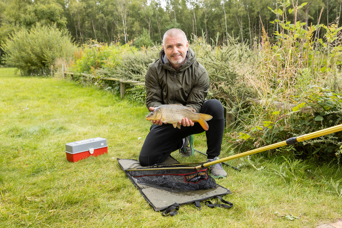 Proud fisherman