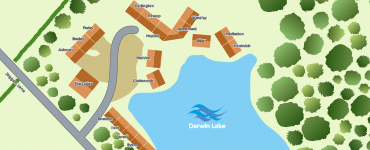 Map of cottages